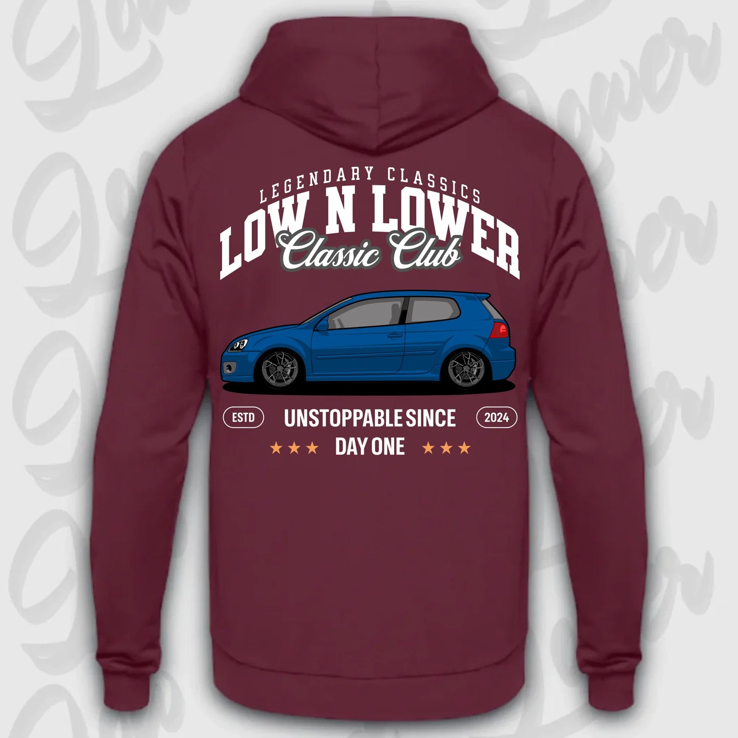 Mockup Stand hoodie teeinblue - Shirt 4