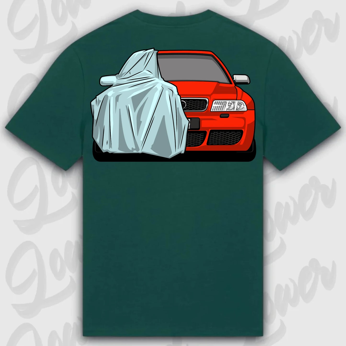 Mockup Stand shirt teeinblue -