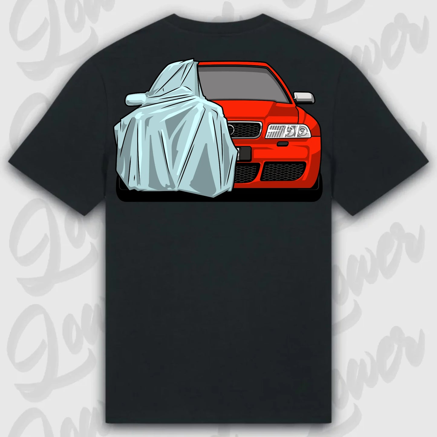 Mockup Stand shirt teeinblue - shirt Over 1