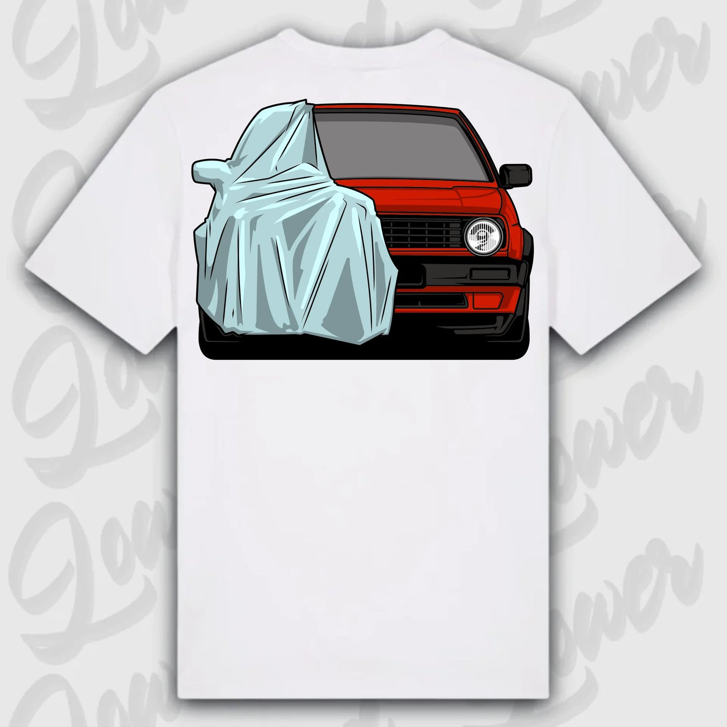 Mockup Stand shirt teeinblue - Shirt 4