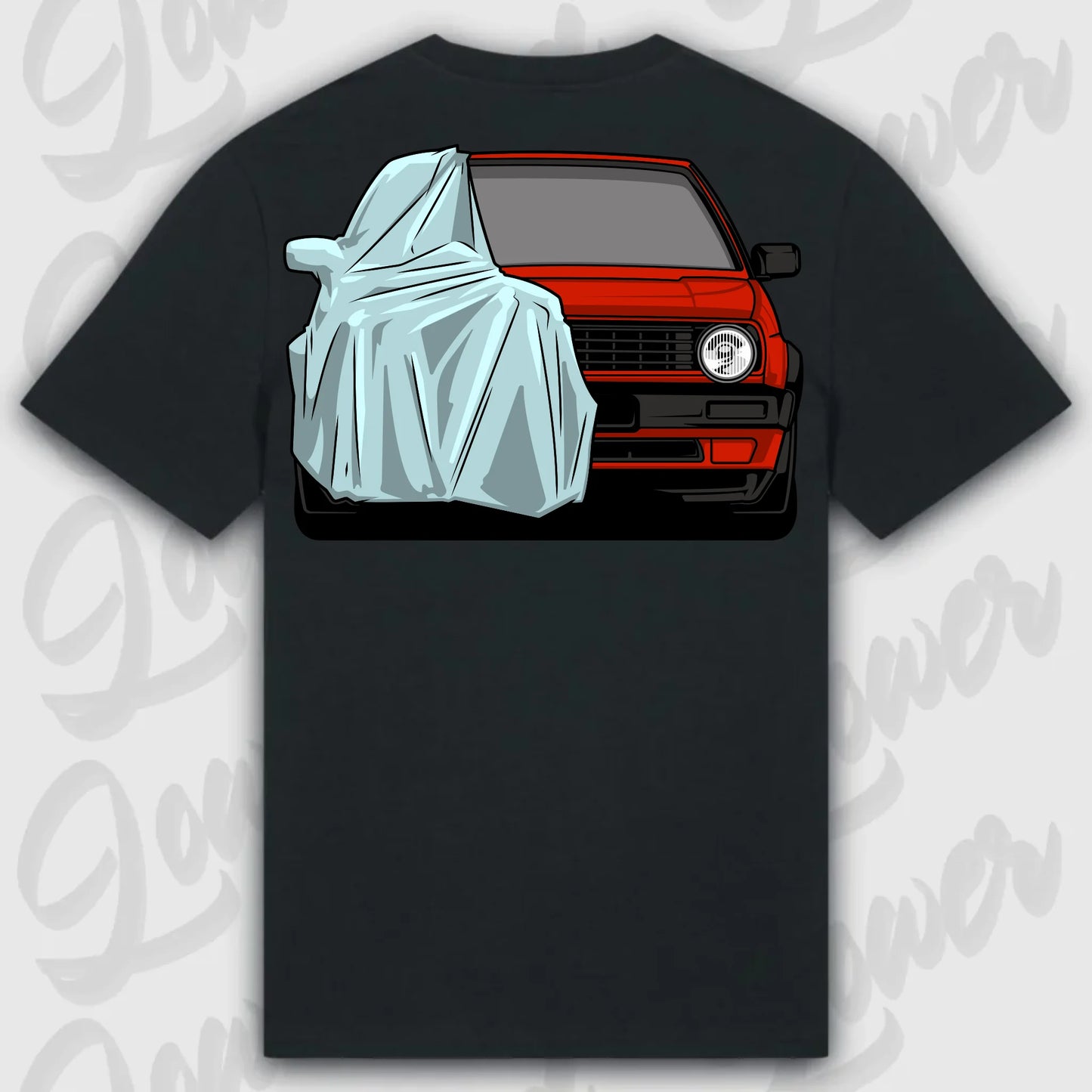 Mockup Stand shirt teeinblue - shirt Over 1
