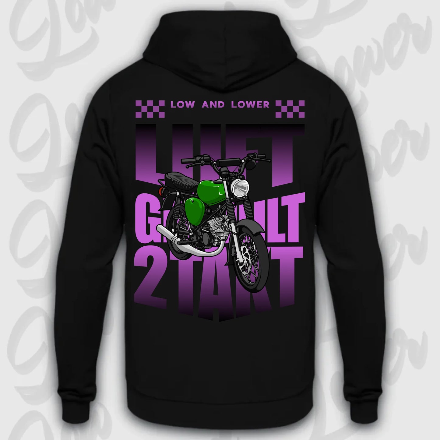 Mockup Stand hoodie teeinblue -