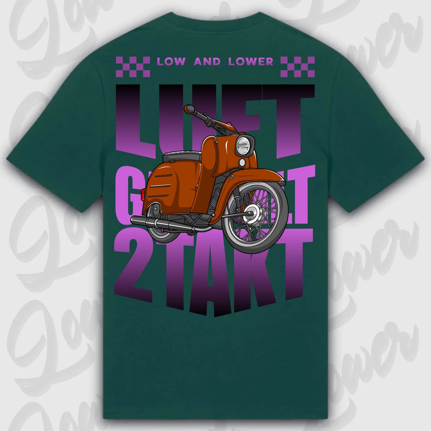Mockup Stand shirt teeinblue -