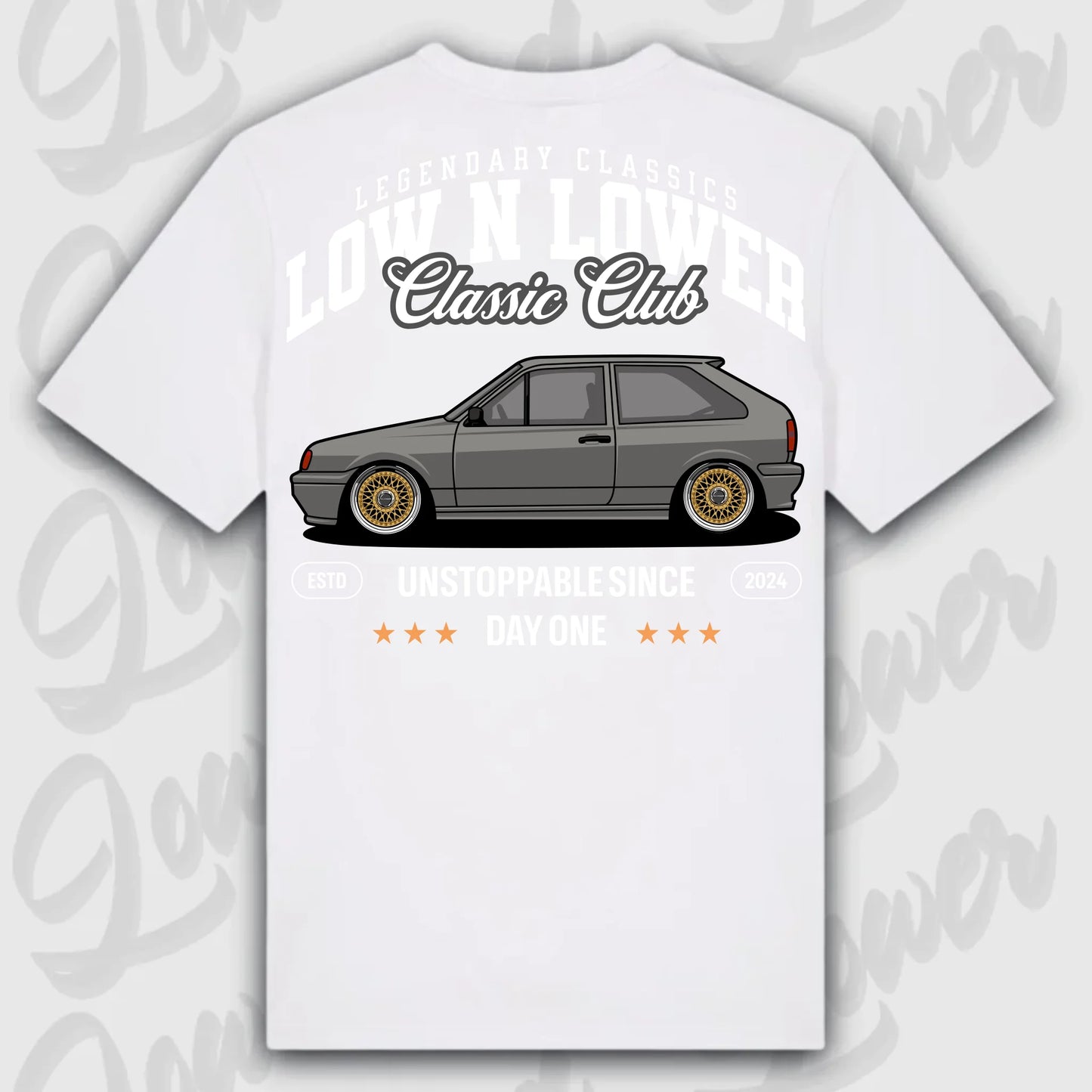 Mockup Stand shirt teeinblue - Shirt 4
