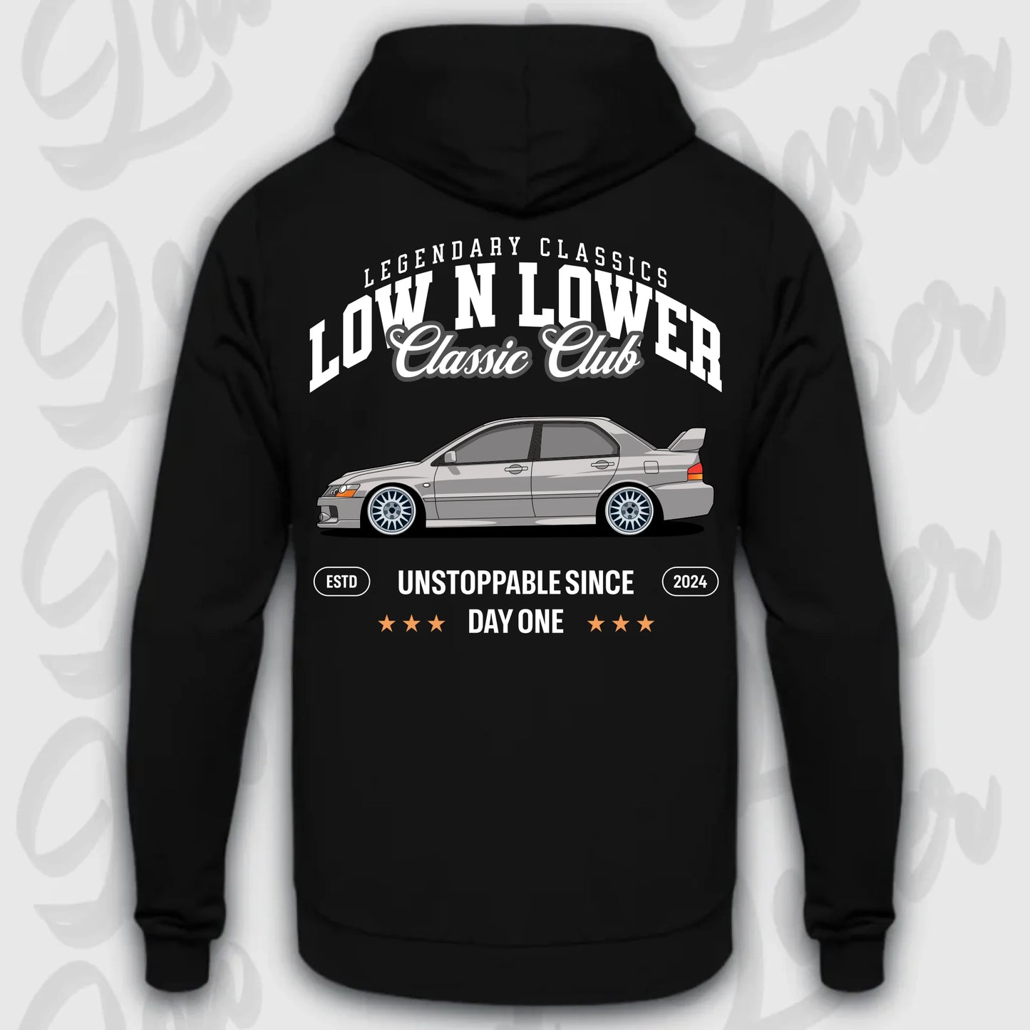 Mockup Stand hoodie teeinblue -