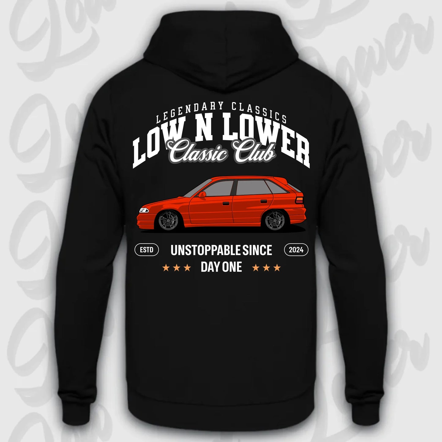 Mockup Stand hoodie teeinblue -