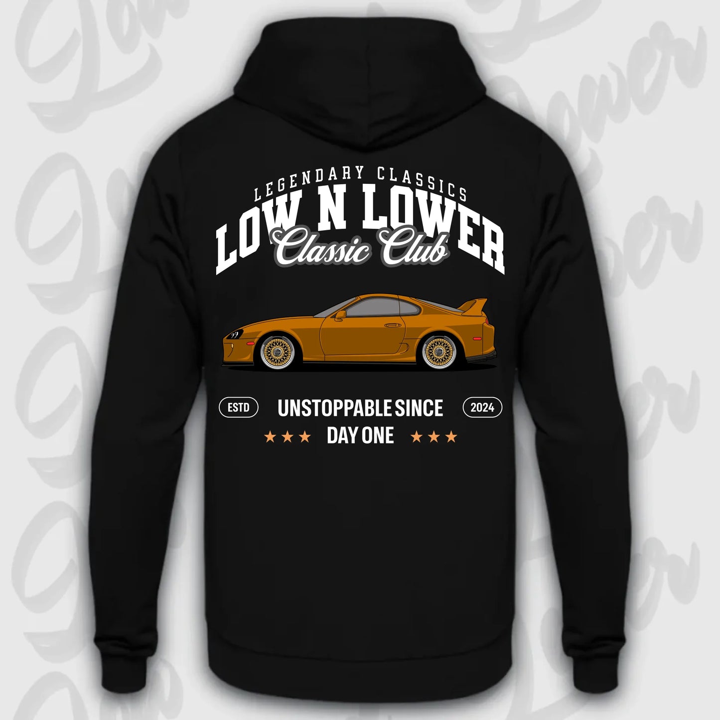 Mockup Stand hoodie teeinblue -