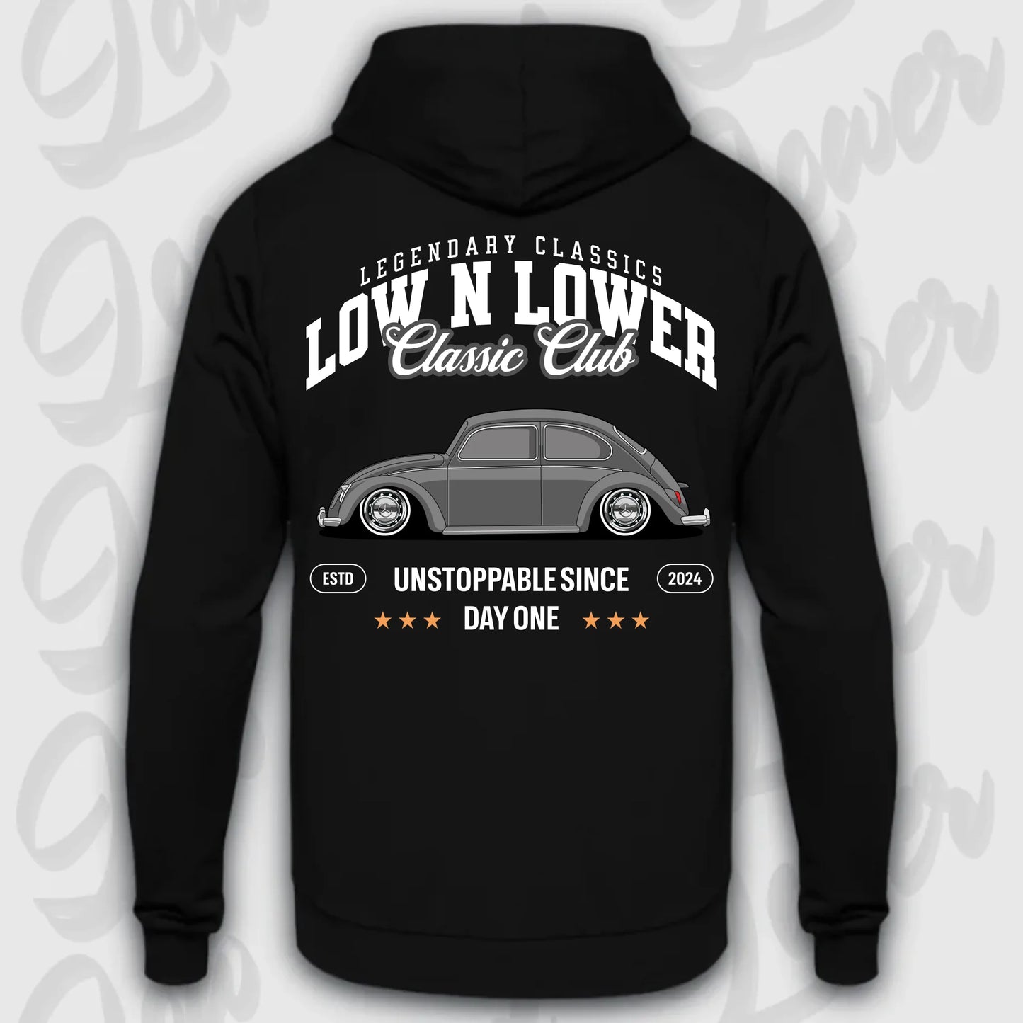 Mockup Stand hoodie teeinblue -