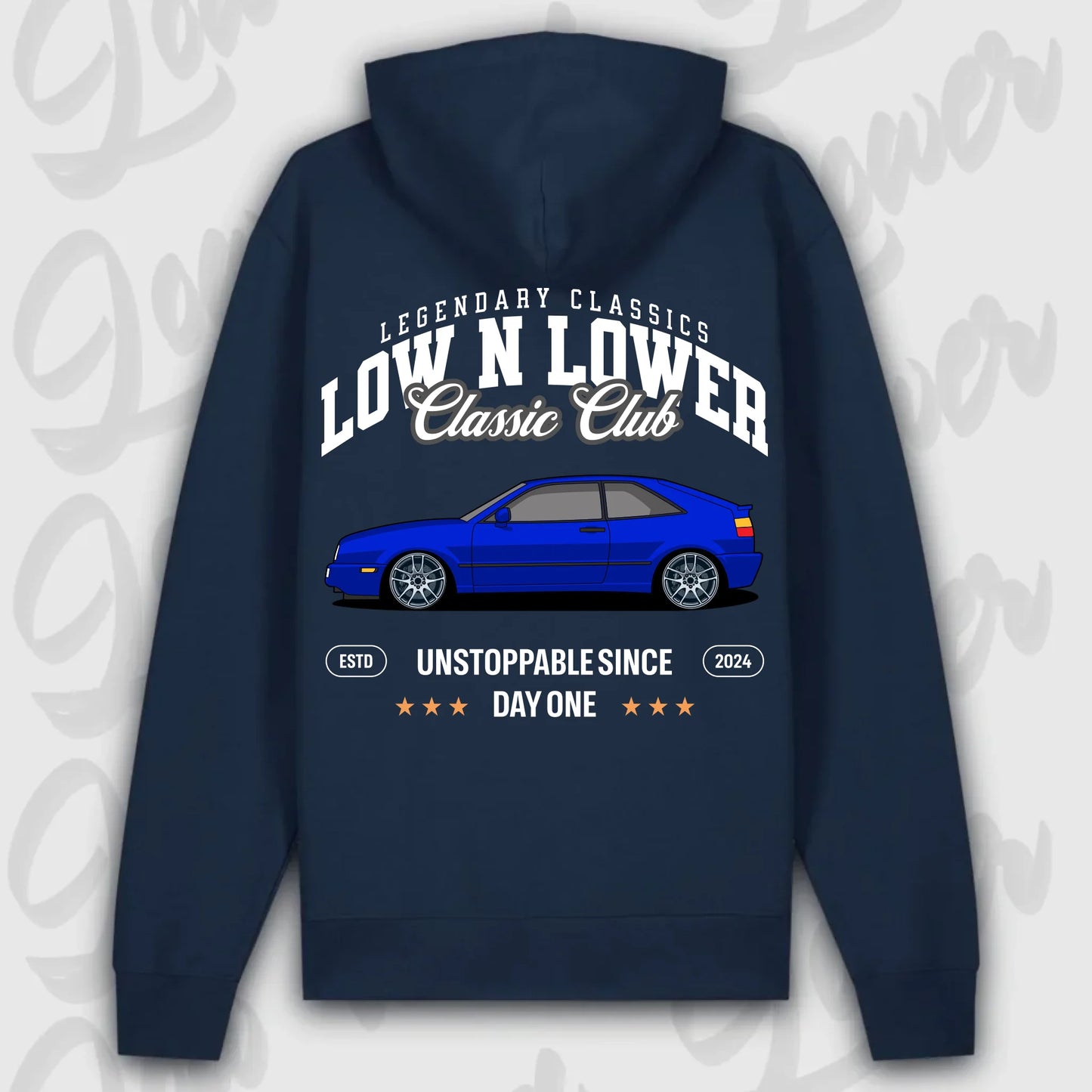 Mockup Premium Hoodie teeinblue - Shirt stand 2
