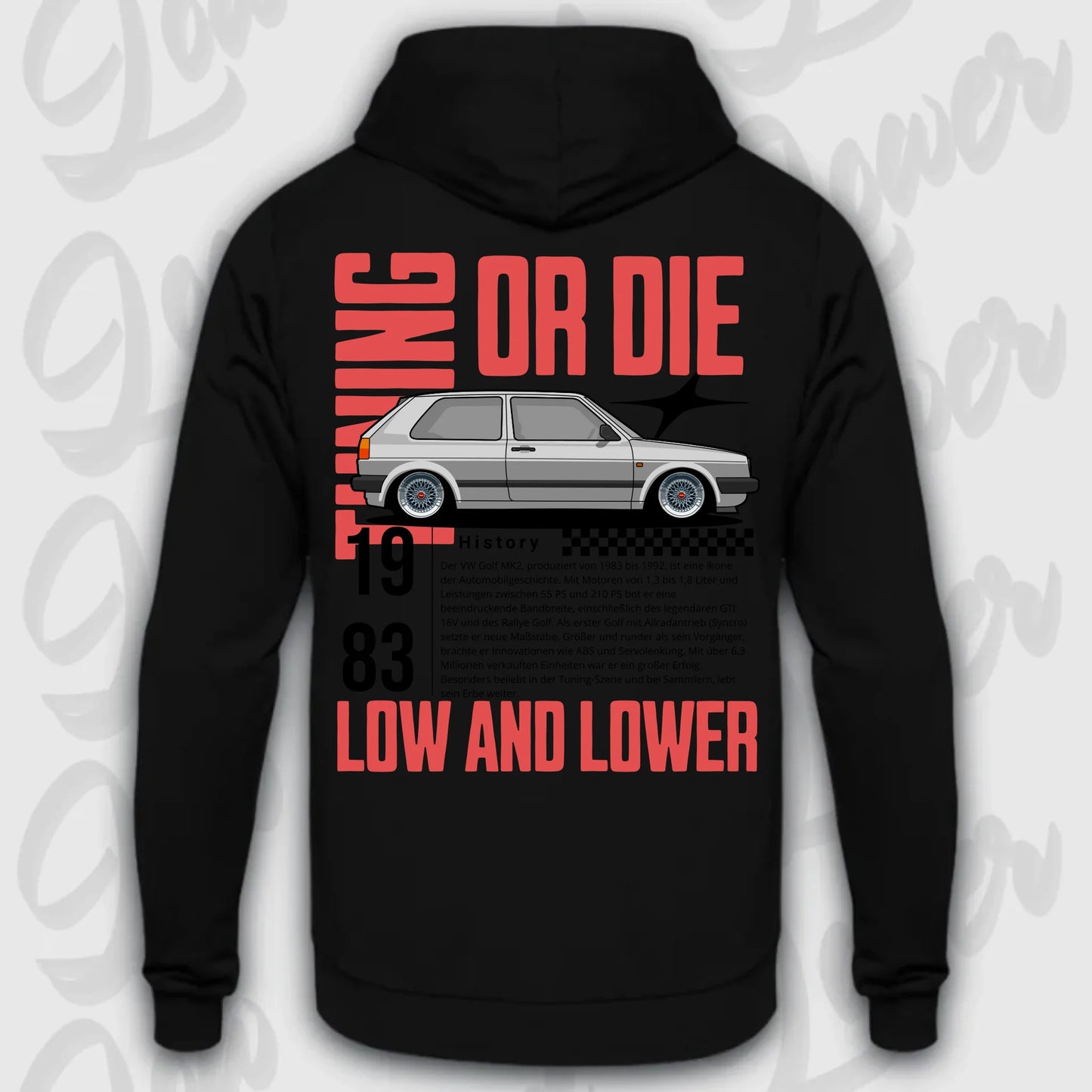 Mockup Stand hoodie teeinblue -