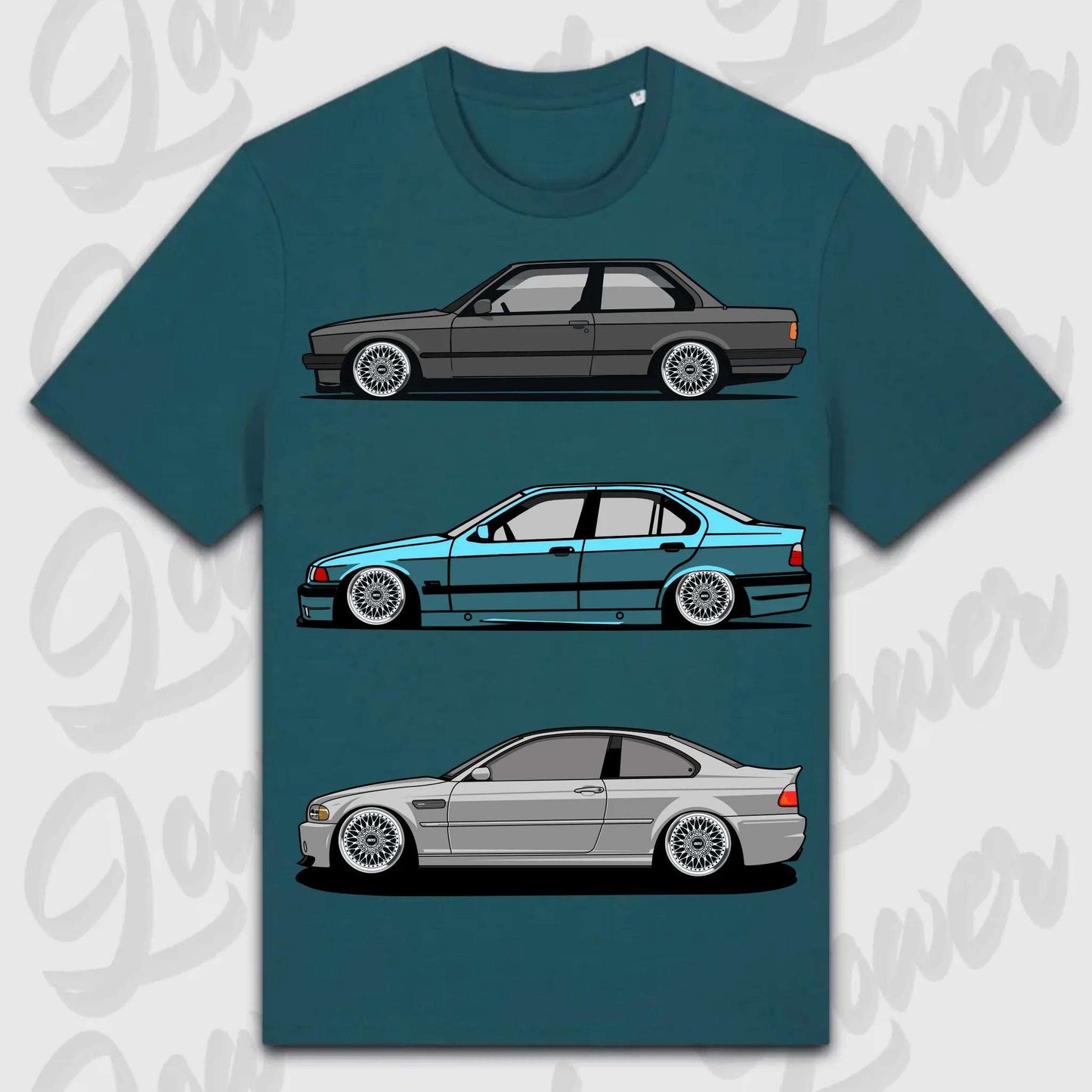 T-Shirt E30 - E46 - personalisierbar Standard T-Shirt ( Front Print ) Glazed-Green XXL