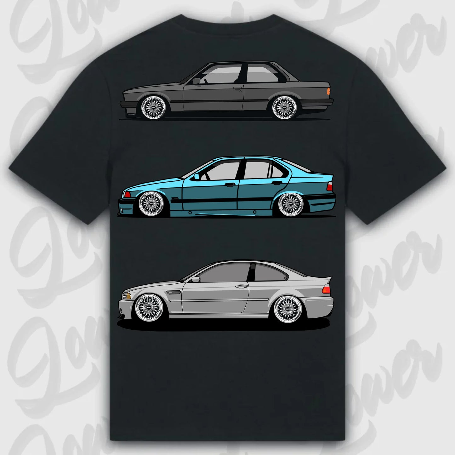 Mockup Stand shirt teeinblue - shirt Over 1