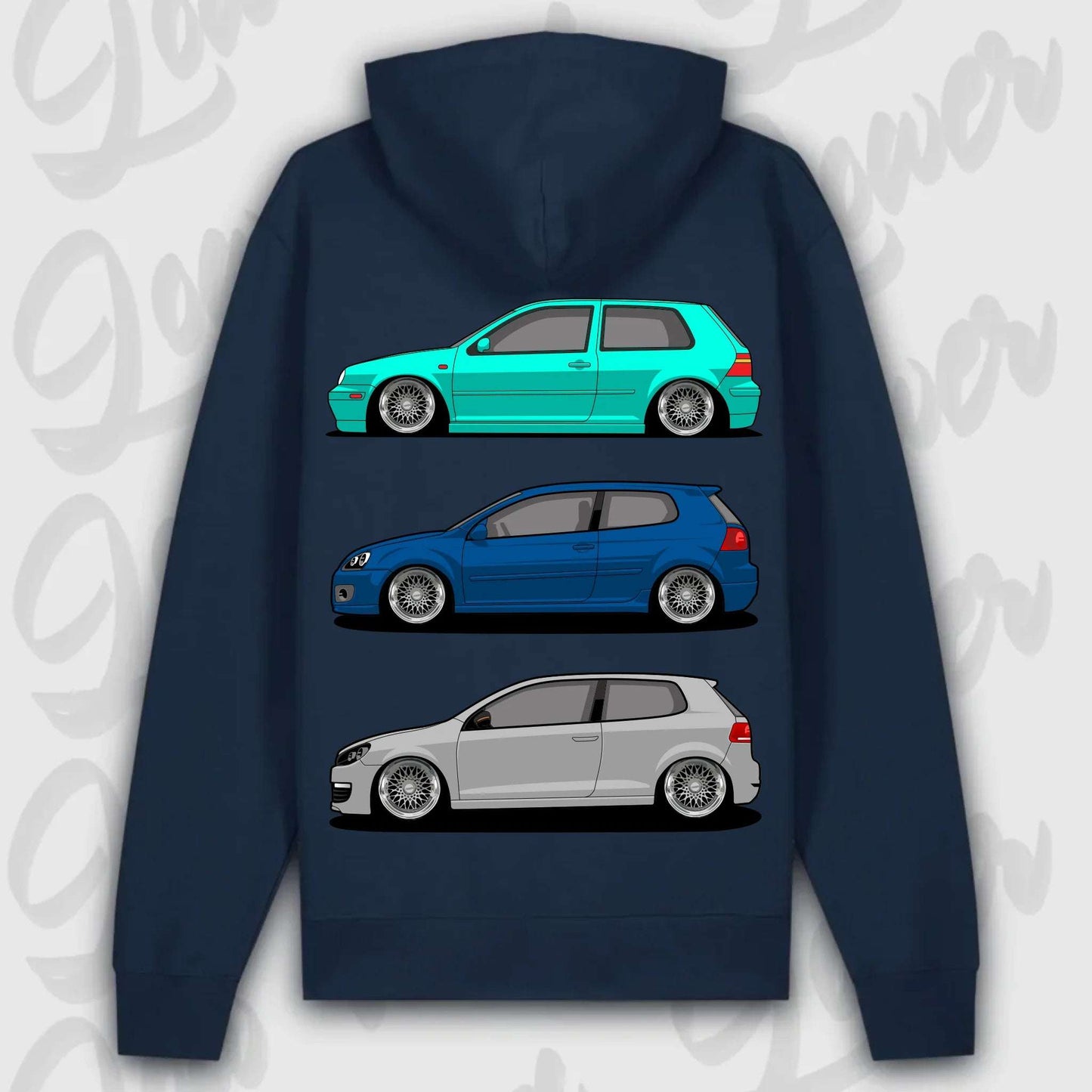 Hoodie MK4 - MK6 - personalisierbar Premium Hoodie French-Navy