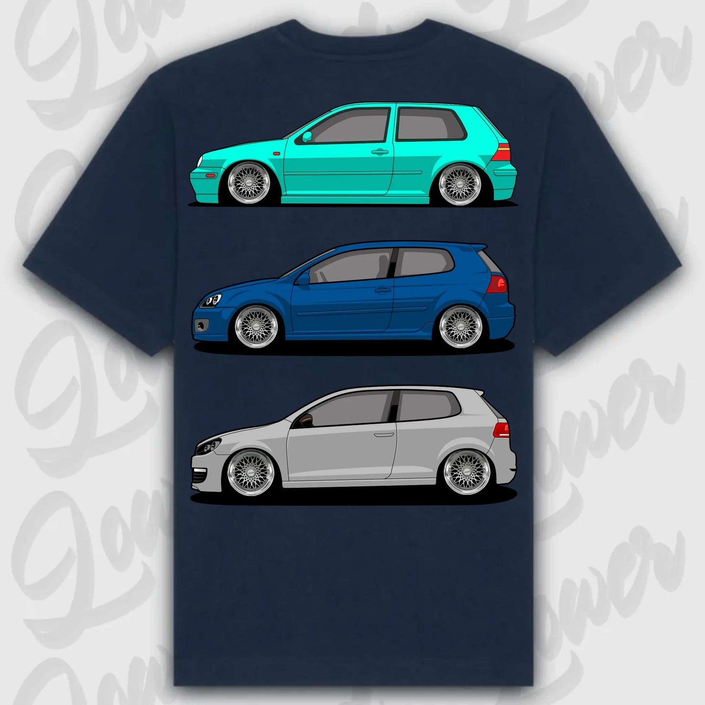 T-Shirt MK4 - MK6 - personalisierbar Oversized T-Shirt ( Back Print )