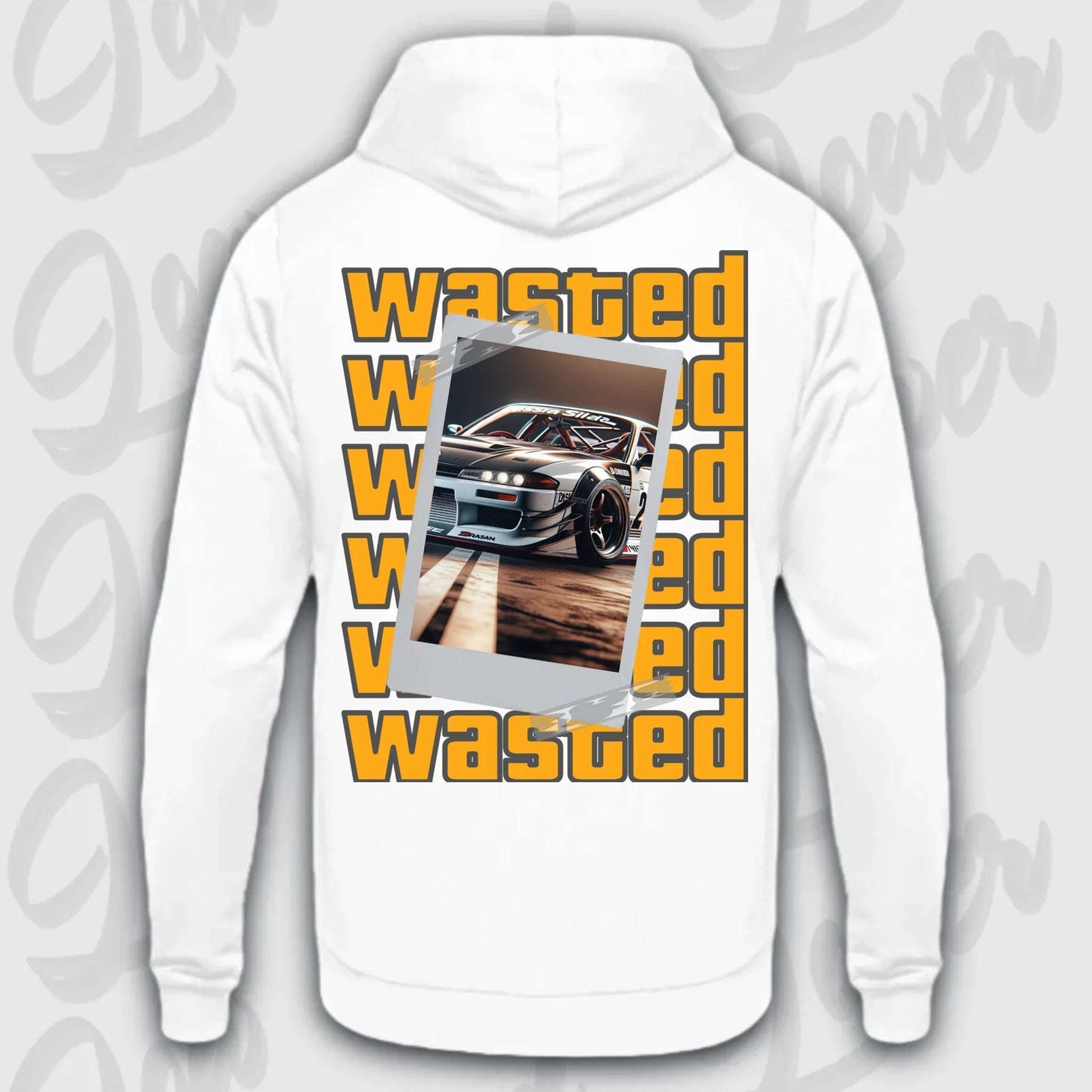 Hoodie your Car Wasted Standard Hoodie Arctic-White