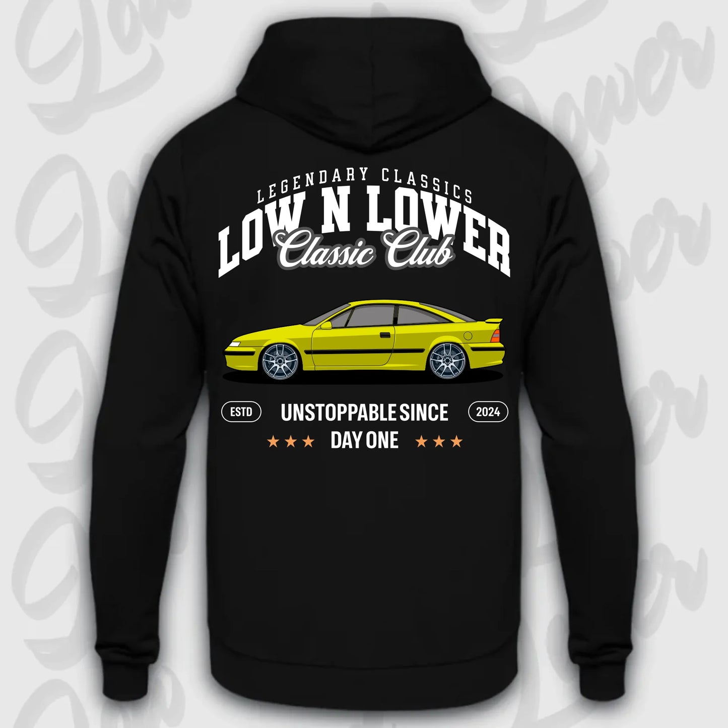 Mockup Stand hoodie teeinblue -
