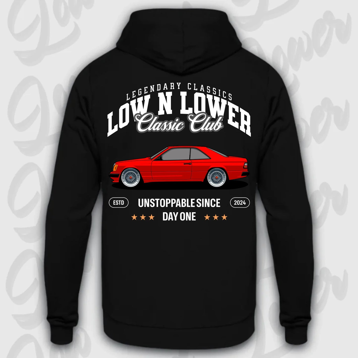 Mockup Stand hoodie teeinblue -