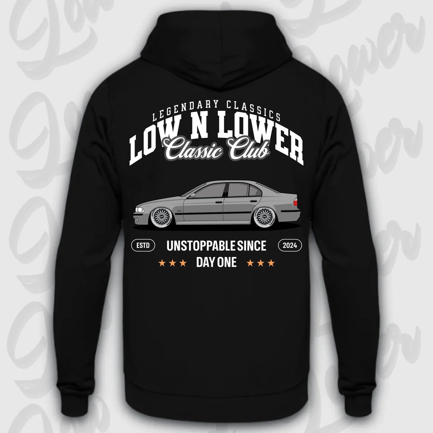 Mockup Stand hoodie teeinblue -