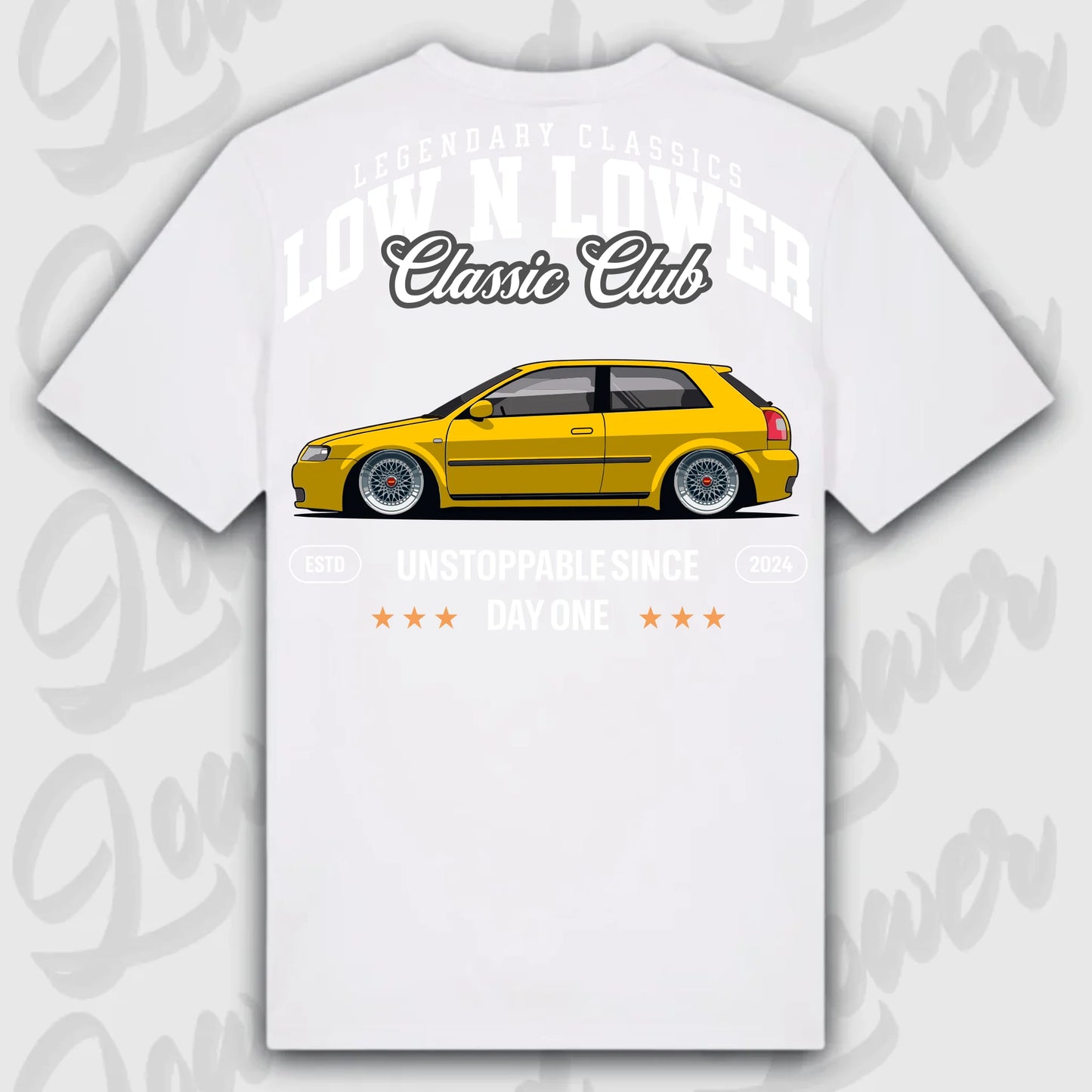 Mockup Stand shirt teeinblue - Shirt 4