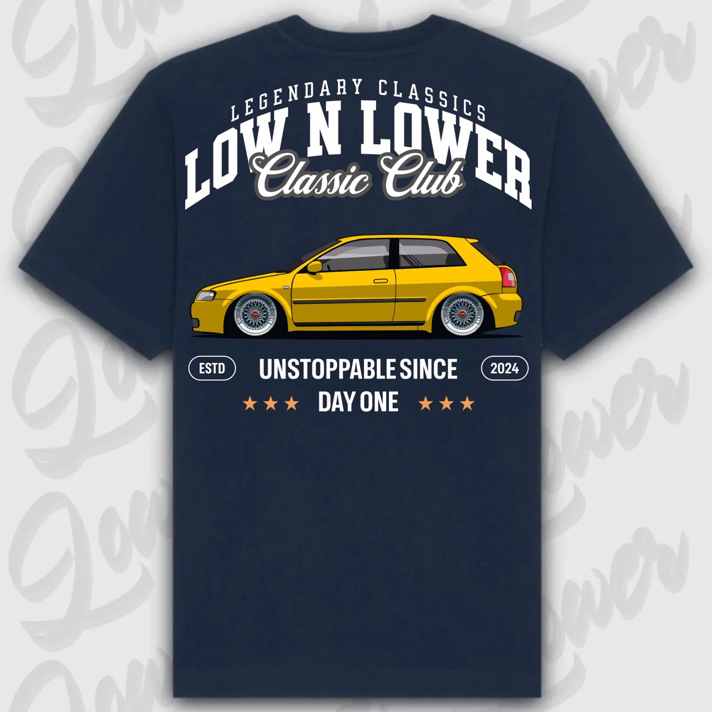 Mockup Stand shirt teeinblue - shirt 5
