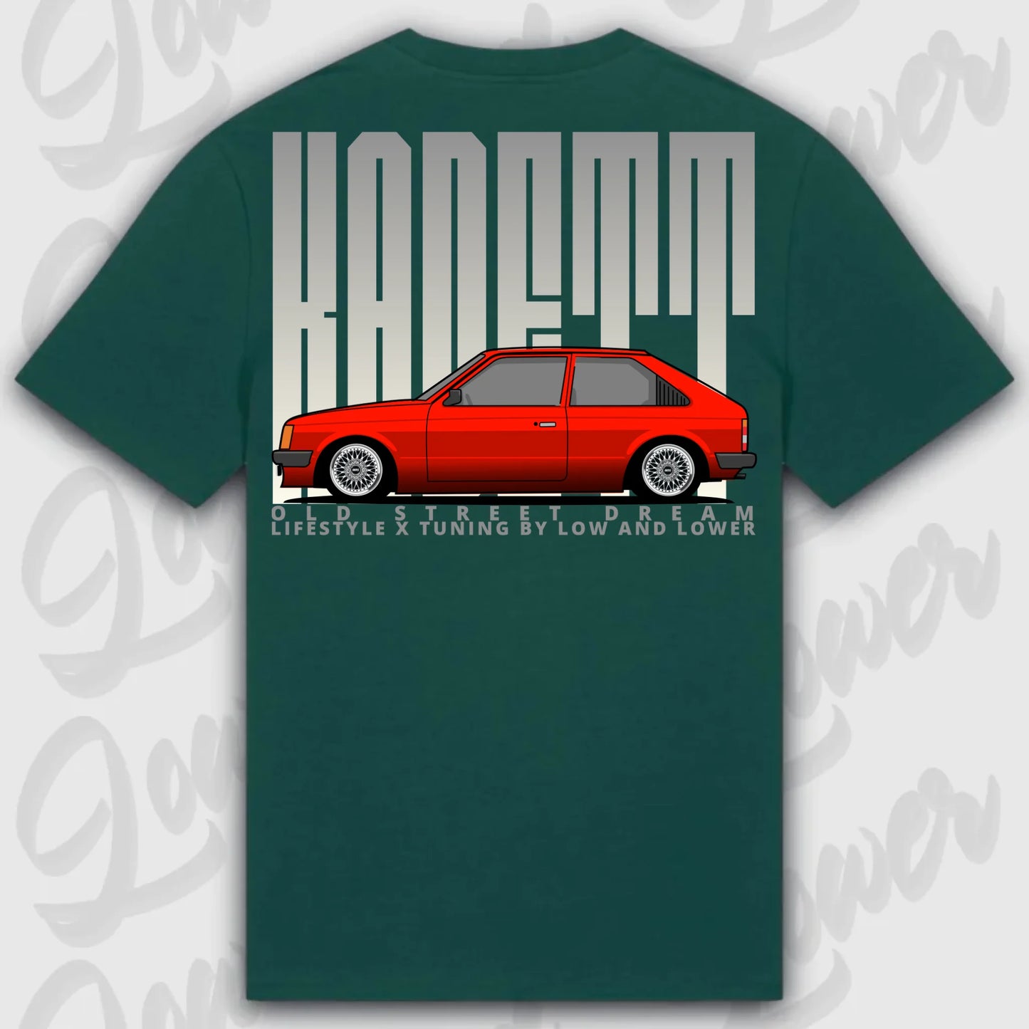 T-Shirt Kadett D - personalisierbar Standard T-Shirt ( Back Print ) Glazed-Green XXL