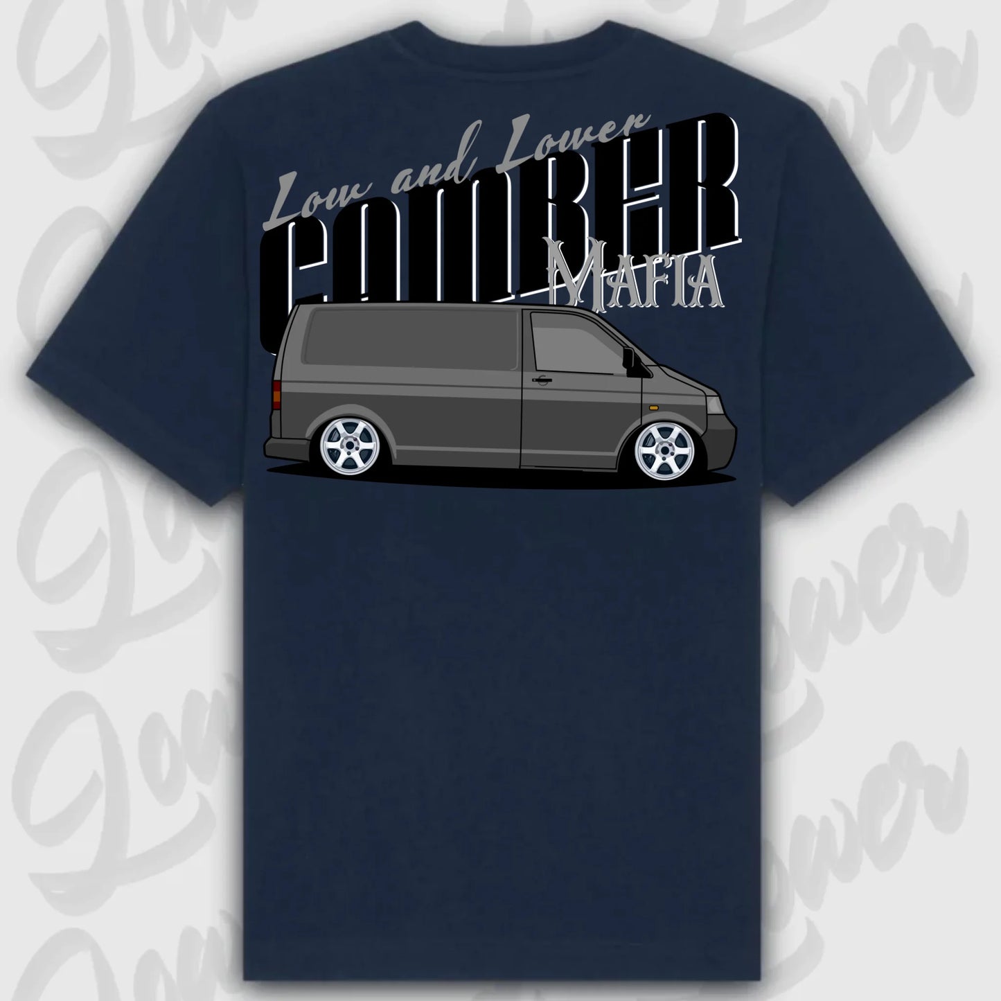 T-Shirt Transporter - personalisierbar Standard T-Shirt ( Back Print ) French-Navy
