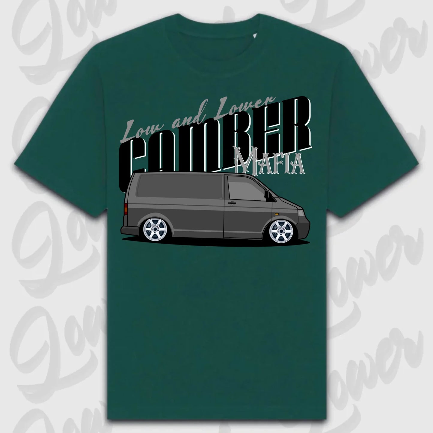 T-Shirt Transporter - personalisierbar Oversized T-Shirt ( Front Print ) Glazed-Green