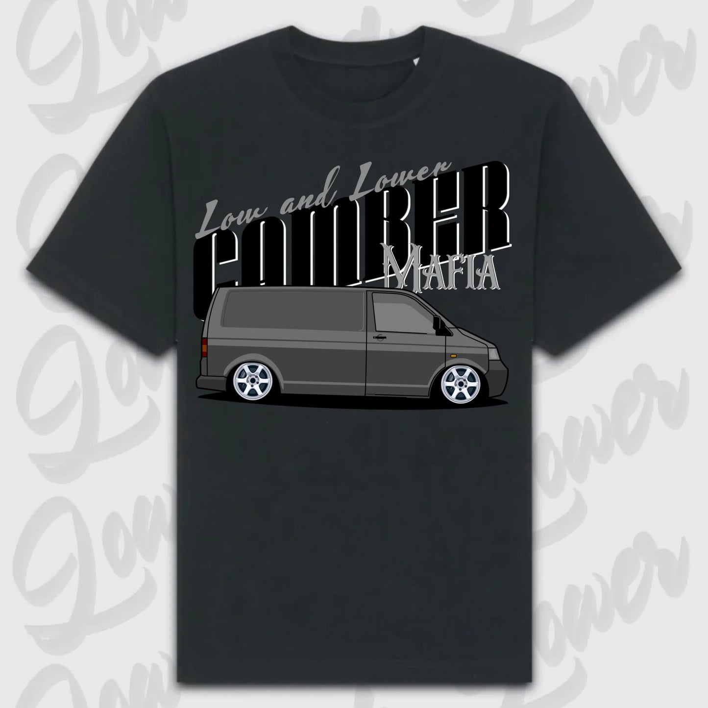T-Shirt Transporter - personalisierbar Oversized T-Shirt ( Front Print ) Black