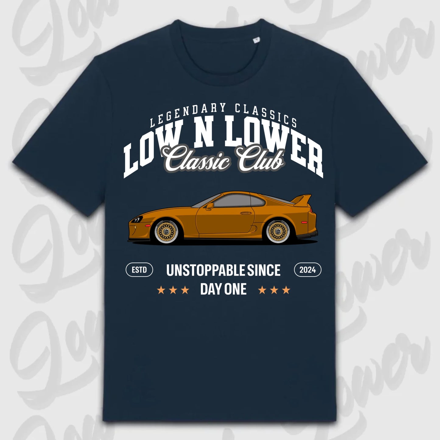 T-Shirt Supra Mk4 - personalisierbar Standard T-Shirt ( Front Print ) French-Navy