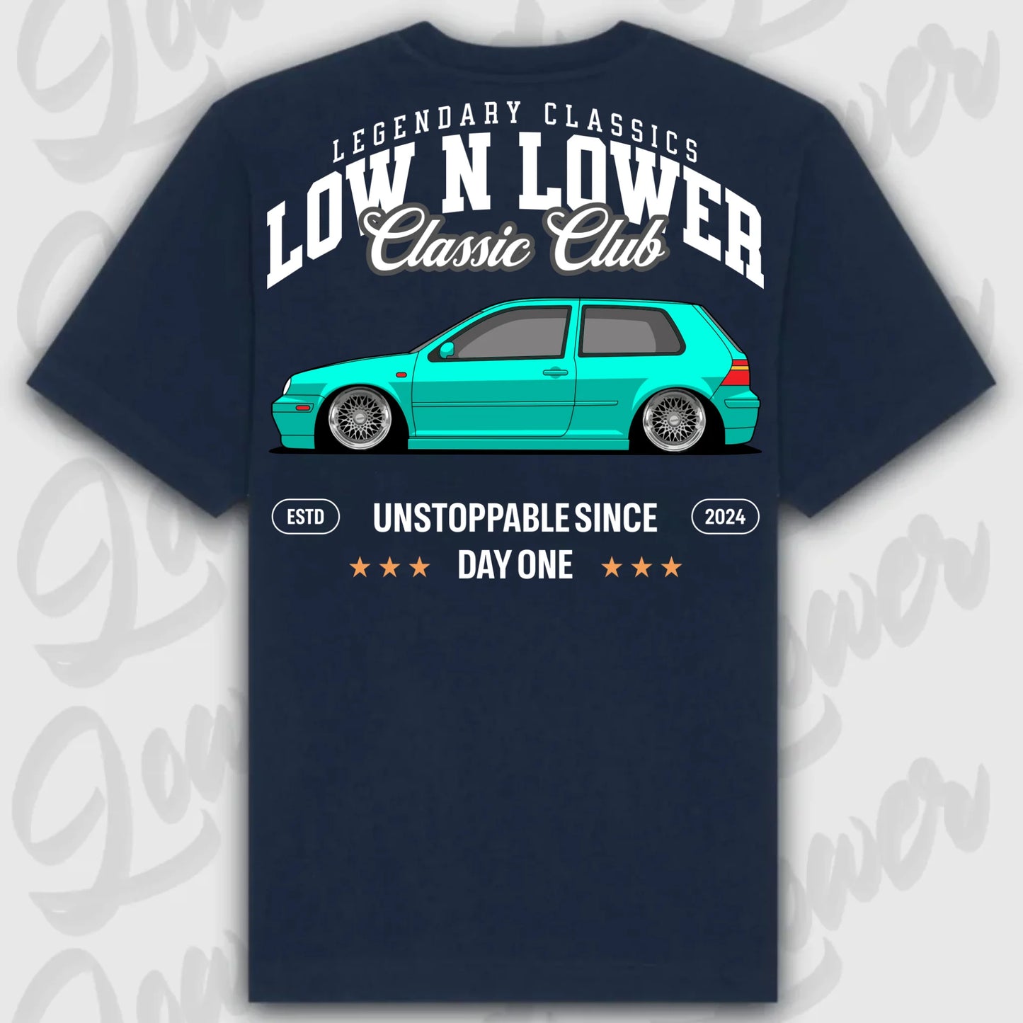 Mockup Stand shirt teeinblue - shirt 5