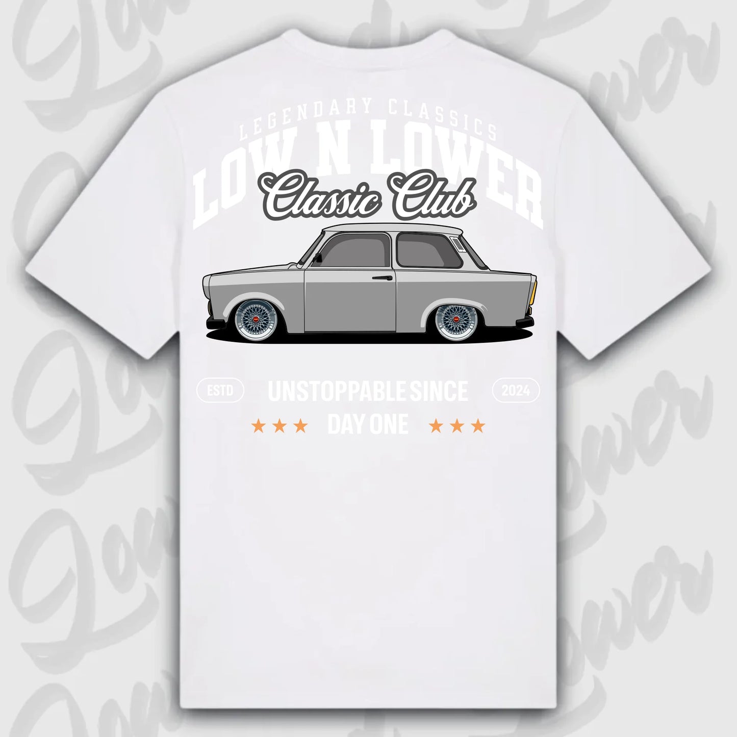 T-Shirt Trabant - personalisierbar Standard T-Shirt ( Back Print ) White