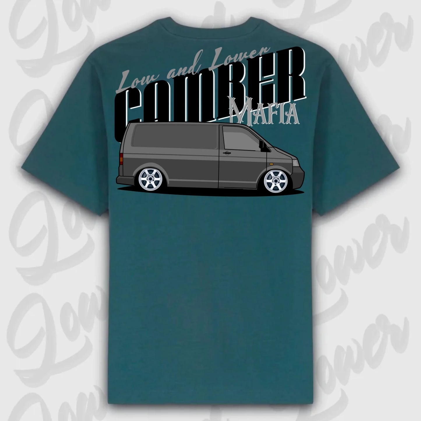 T-Shirt Transporter - personalisierbar Oversized T-Shirt ( Back Print ) Glazed-Green