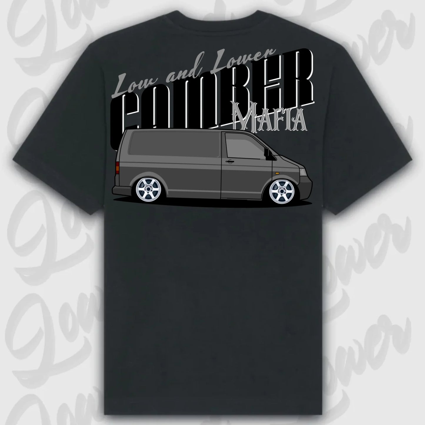 T-Shirt Transporter - personalisierbar Oversized T-Shirt ( Back Print ) Black