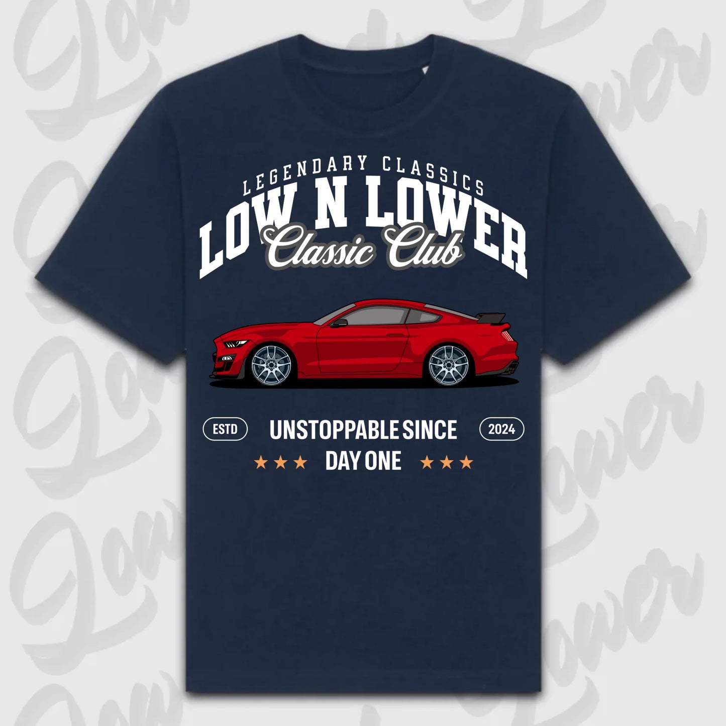 T-Shirt Mustang 2020 - personalisierbar Oversized T-Shirt ( Front Print )