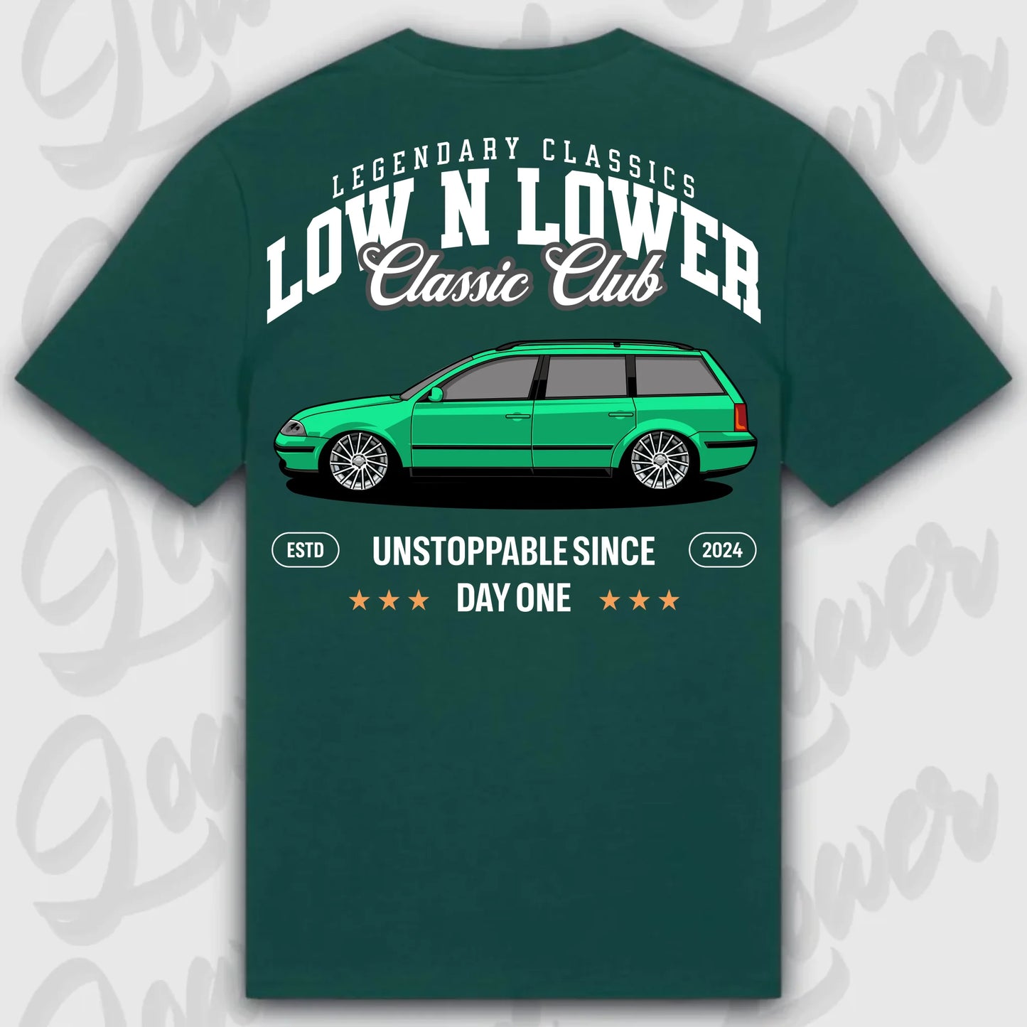 T-Shirt Passat 3 BG - personalisierbar Standard T-Shirt ( Back Print ) Glazed-Green XXL