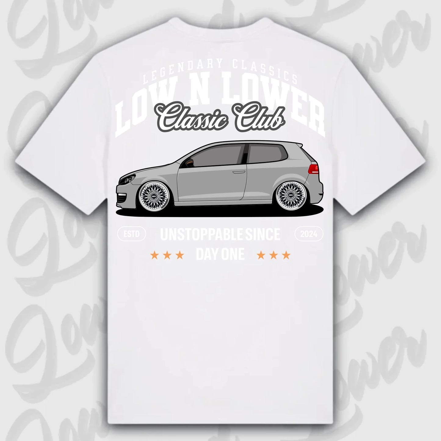 Mockup Stand shirt teeinblue - Shirt 4