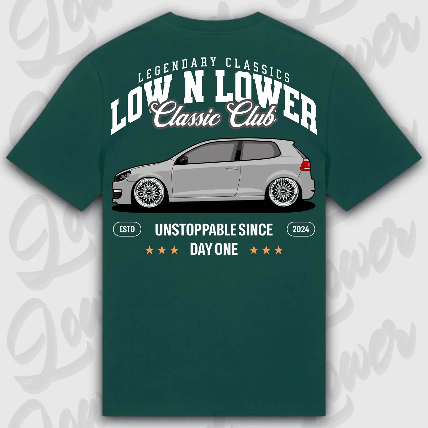Mockup Stand shirt teeinblue -