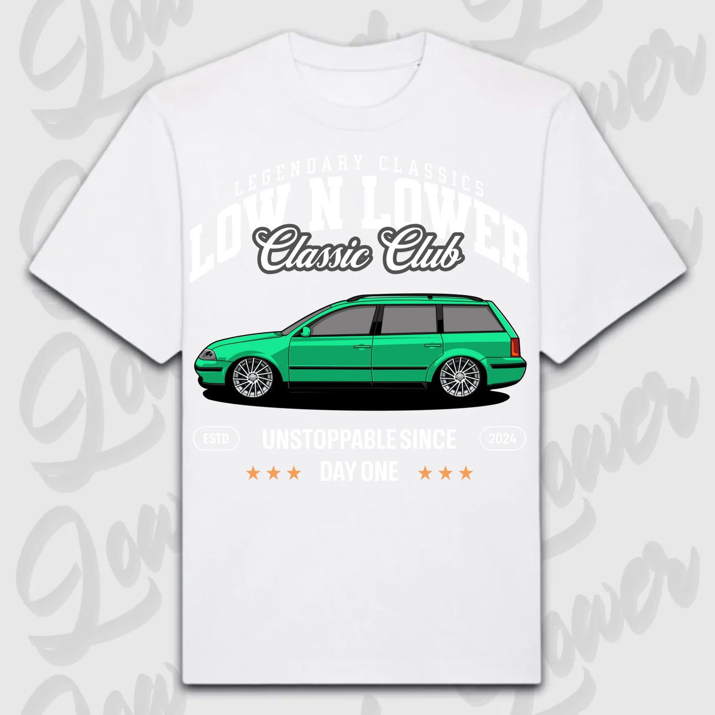 T-Shirt Passat 3 BG - personalisierbar Oversized T-Shirt ( Front Print ) White