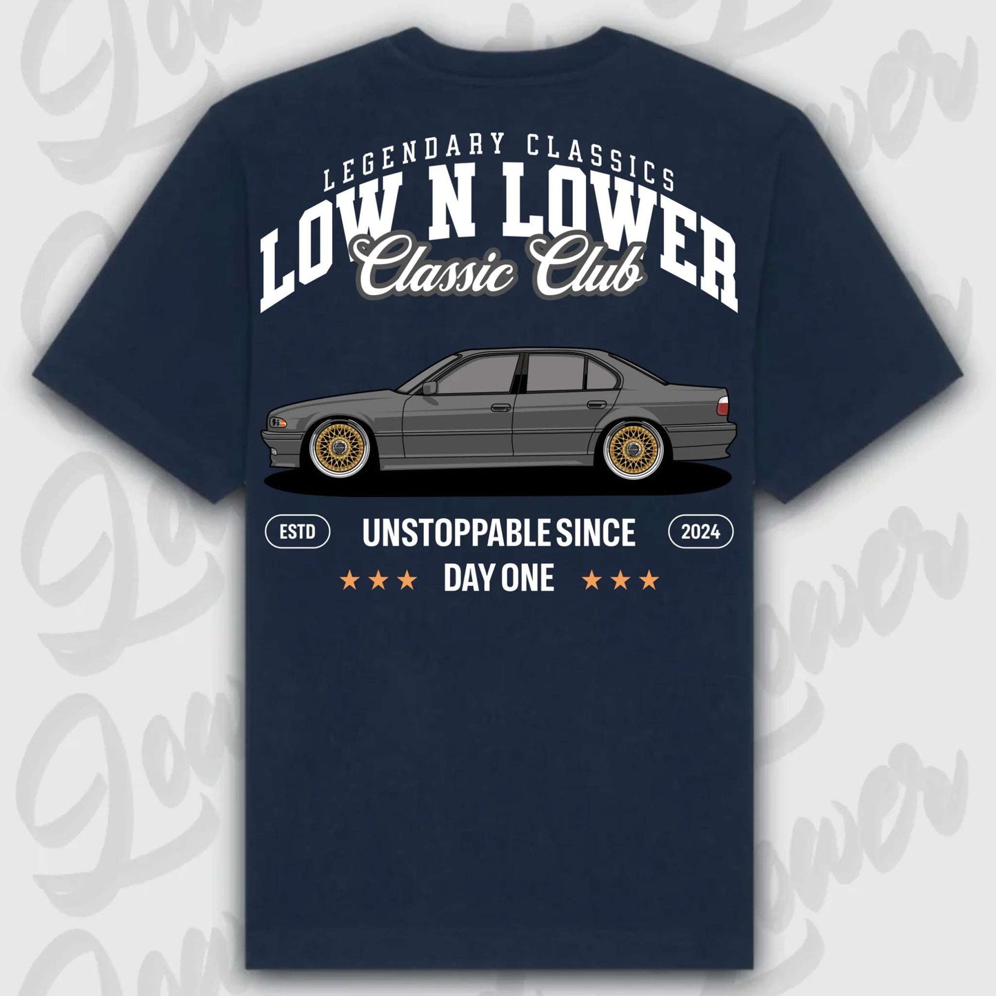 T-Shirt E38 - personalisierbar Oversized T-Shirt ( Back Print )