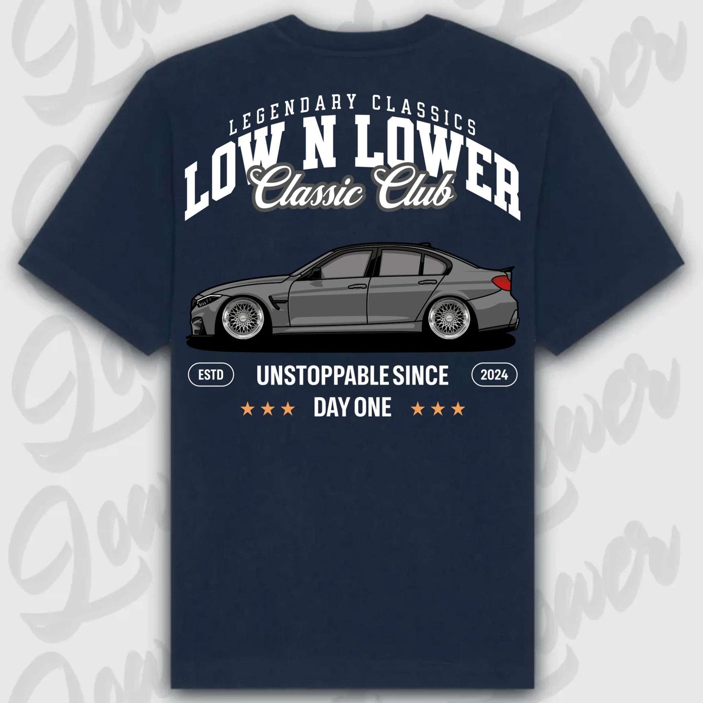 T-Shirt F-82 - personalisierbar Standard T-Shirt ( Back Print ) French-Navy