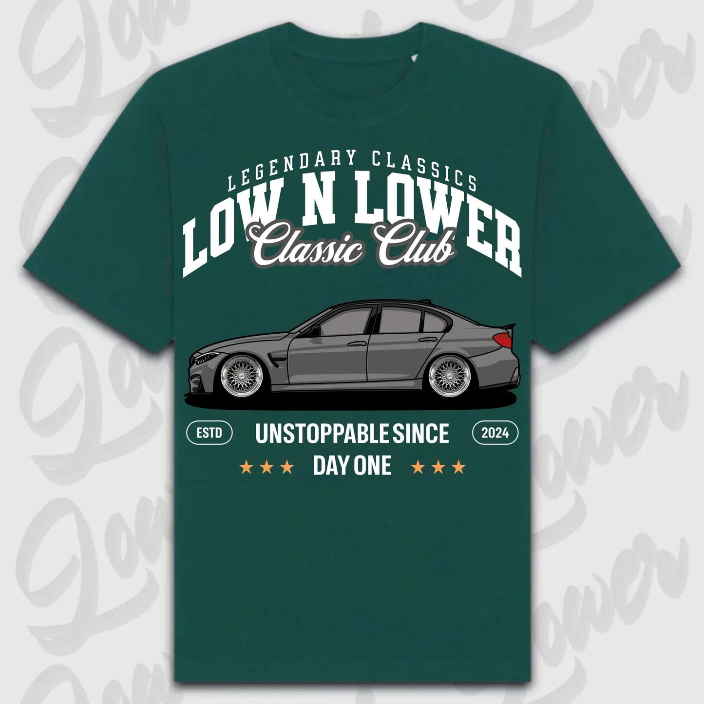 T-Shirt F-82 - personalisierbar Oversized T-Shirt ( Front Print ) Glazed-Green