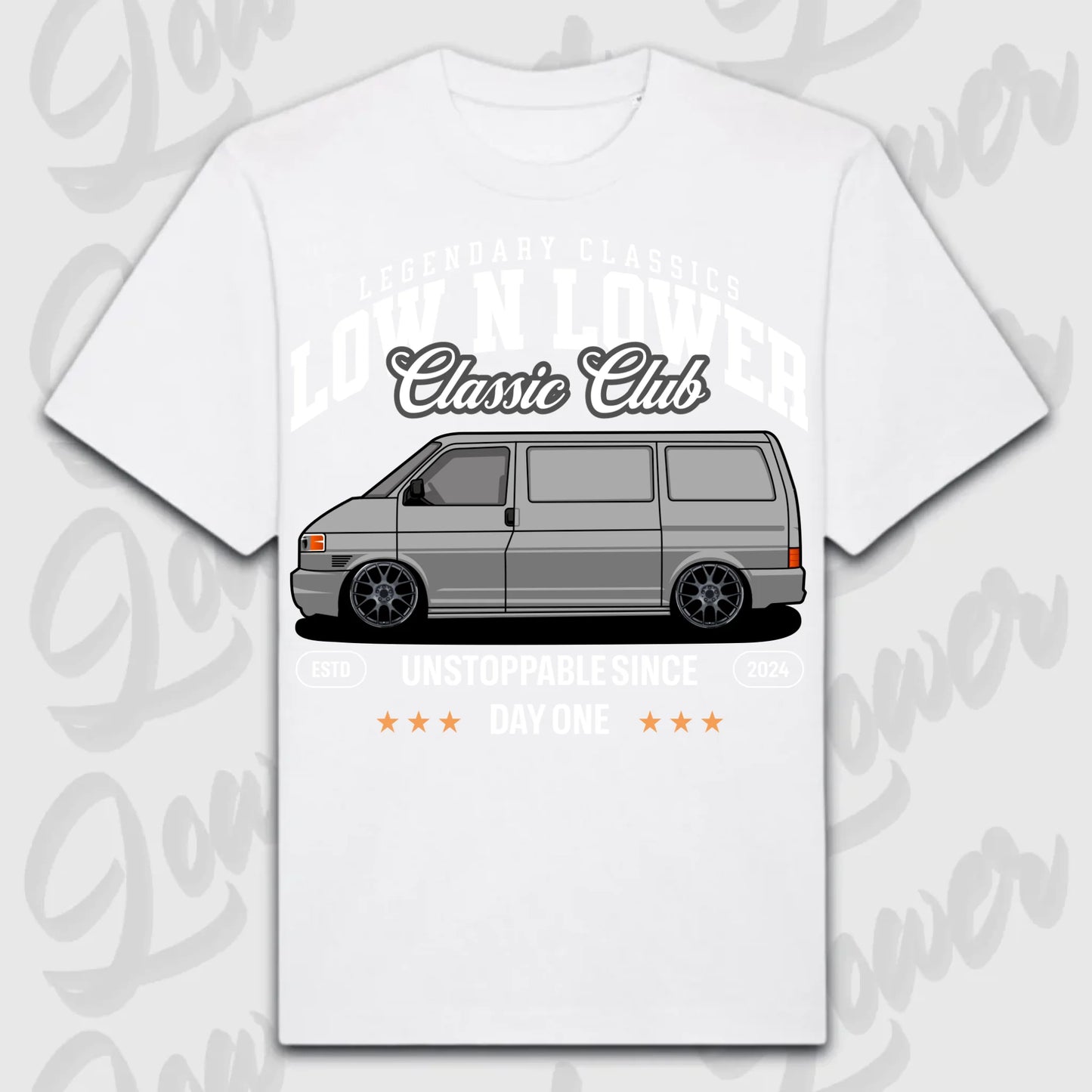 T-Shirt T4 - personalisierbar Oversized T-Shirt ( Front Print ) White