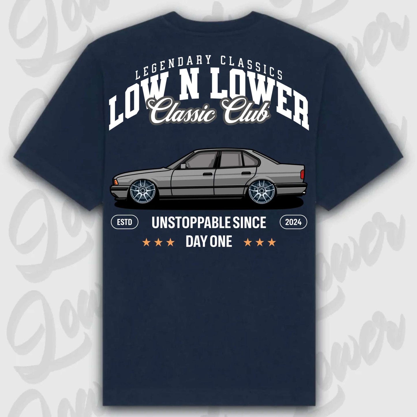 T-Shirt E34 - personalisierbar Oversized T-Shirt ( Back Print )