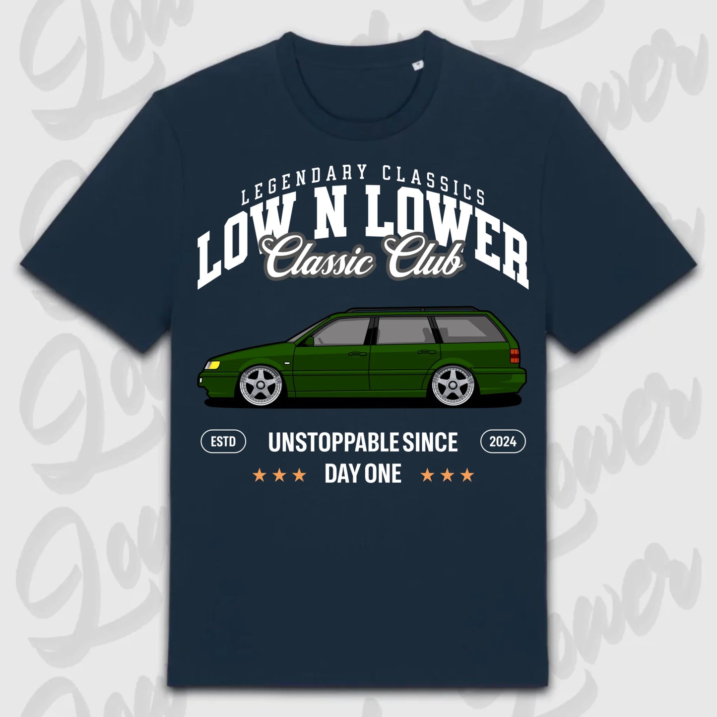 T-Shirt 35i - personalisiert Standard T-Shirt ( Front Print ) French-Navy