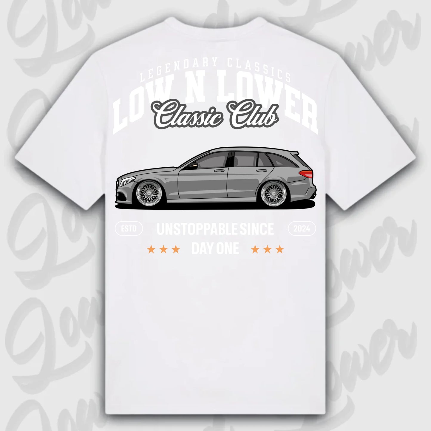 T-Shirt W205 - personalisiert Standard T-Shirt ( Back Print ) White