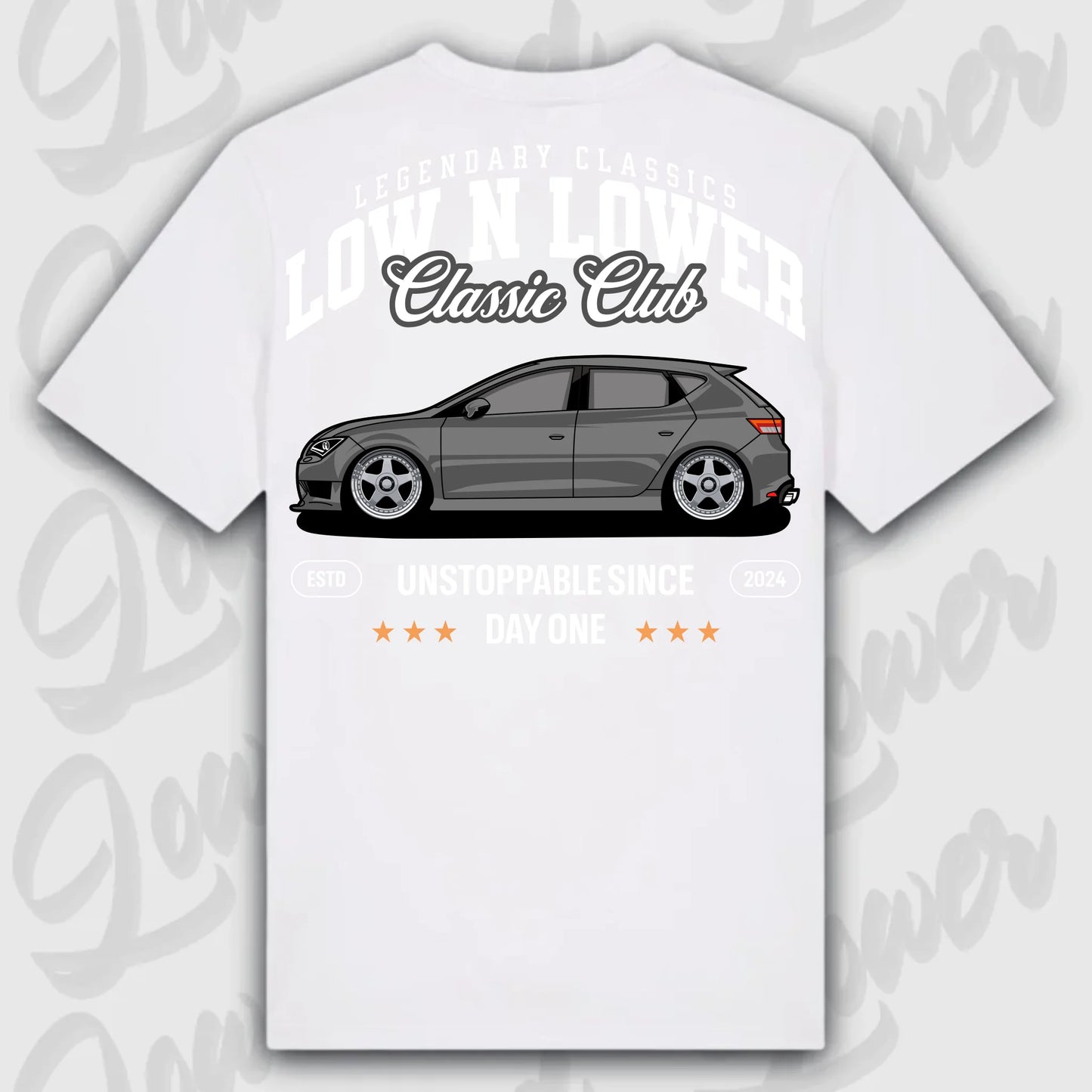 T-Shirt Leon III - personalisiert Standard T-Shirt ( Back Print ) White
