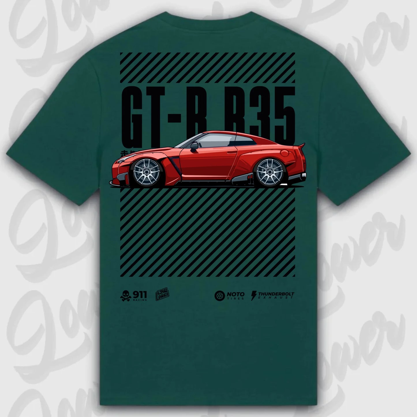 Mockup Stand shirt teeinblue -