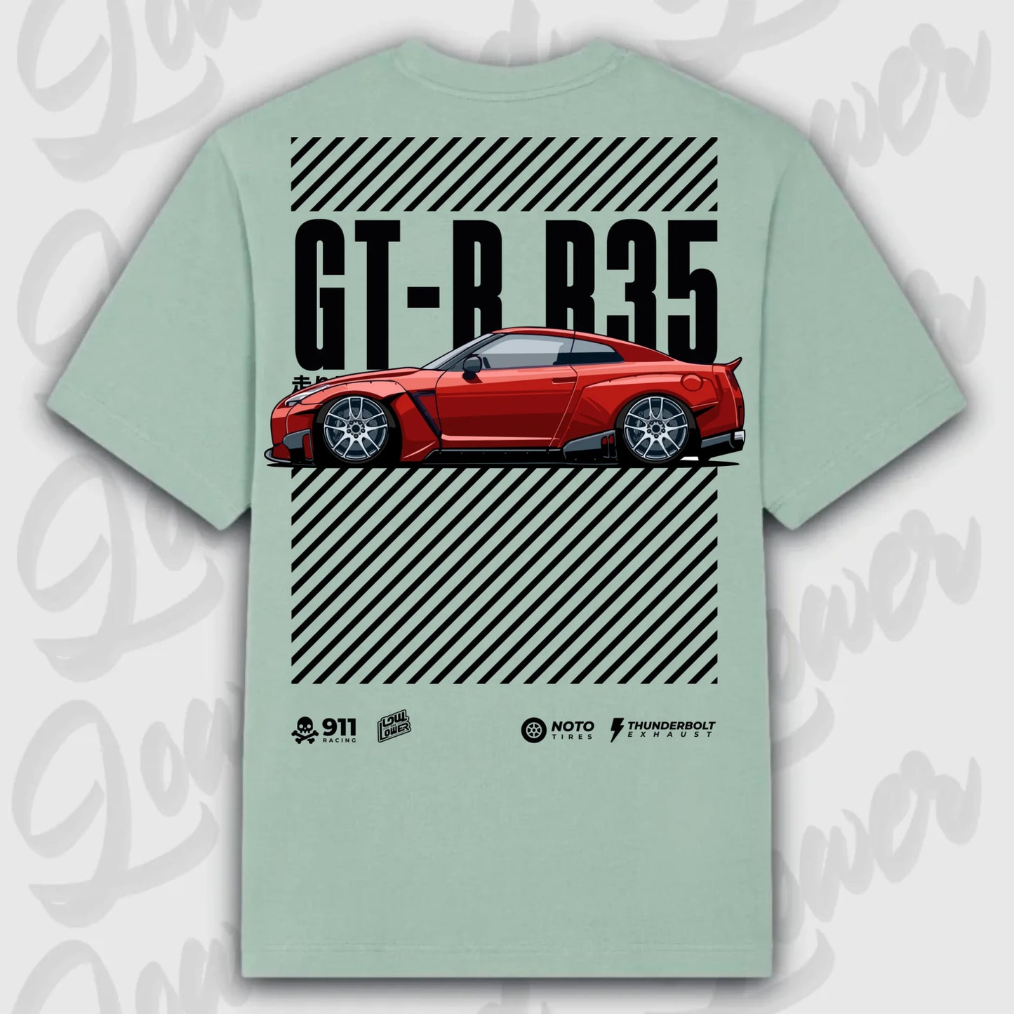 Mockup Oversize shirt teeinblue - Stand hoodie 3