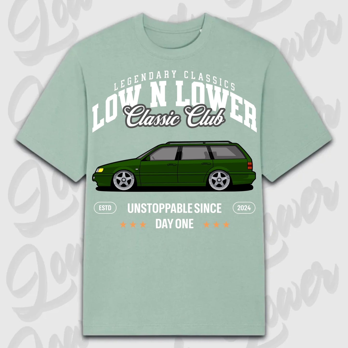 T-Shirt 35i - personalisiert Oversized T-Shirt ( Front Print ) Aloe