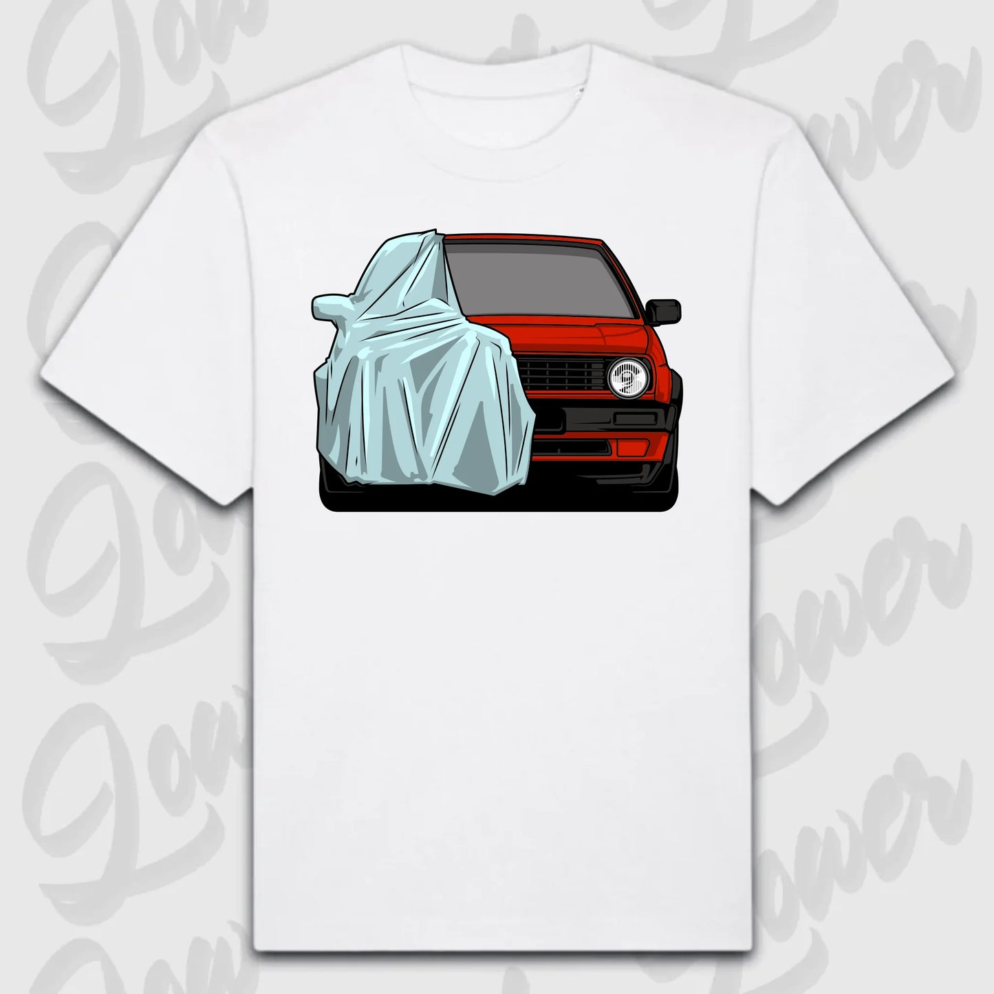 T-Shirt Golf MK2 Front - personalisierbar Oversized T-Shirt ( Front Print ) White
